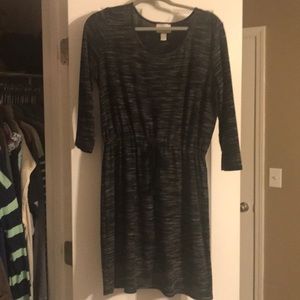 Loft Black heathered dress